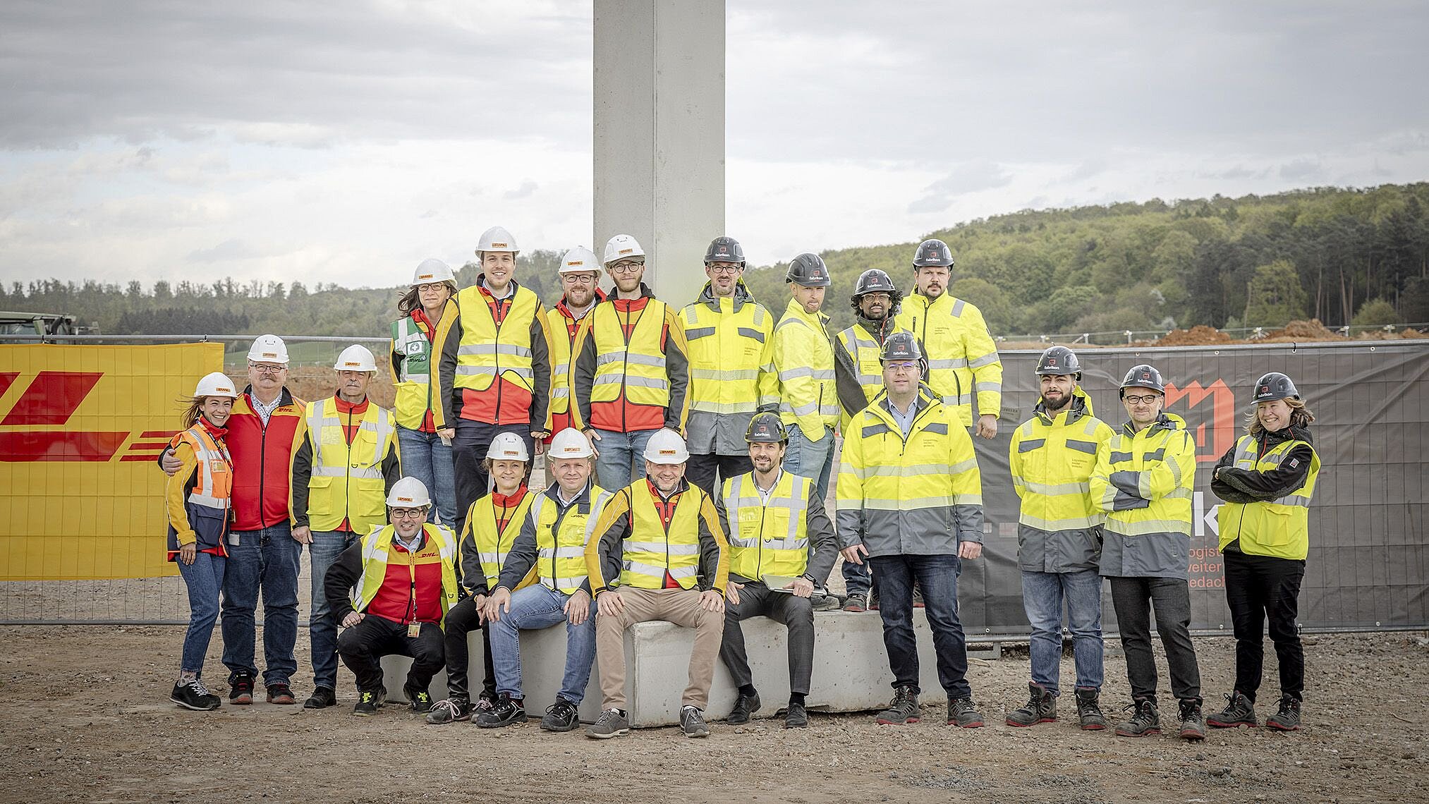 DHL Florstadt - Construction phase 4 | Starting signal for building construction in Florstadt © fabrikon