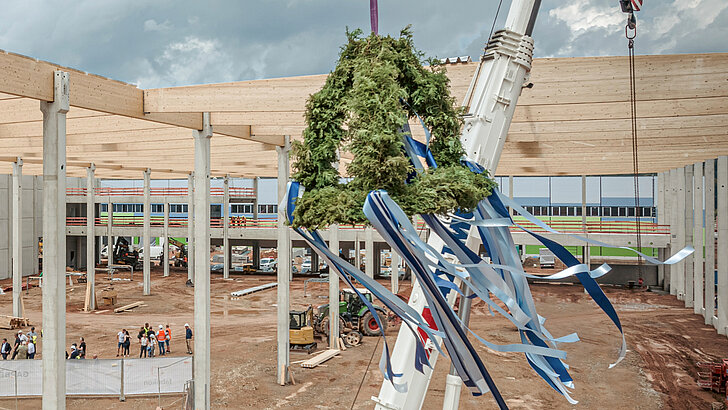 Topping-out ceremony for North Hesse's largest new-build project