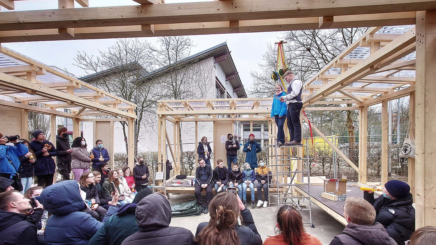 Richtfest für den "pavillon mobile"