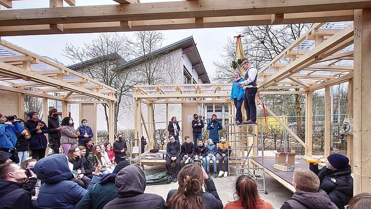 Richtfest für den "pavillon mobile"