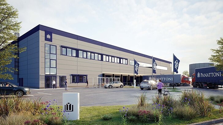 Visualisierung der Logistikimmobilie