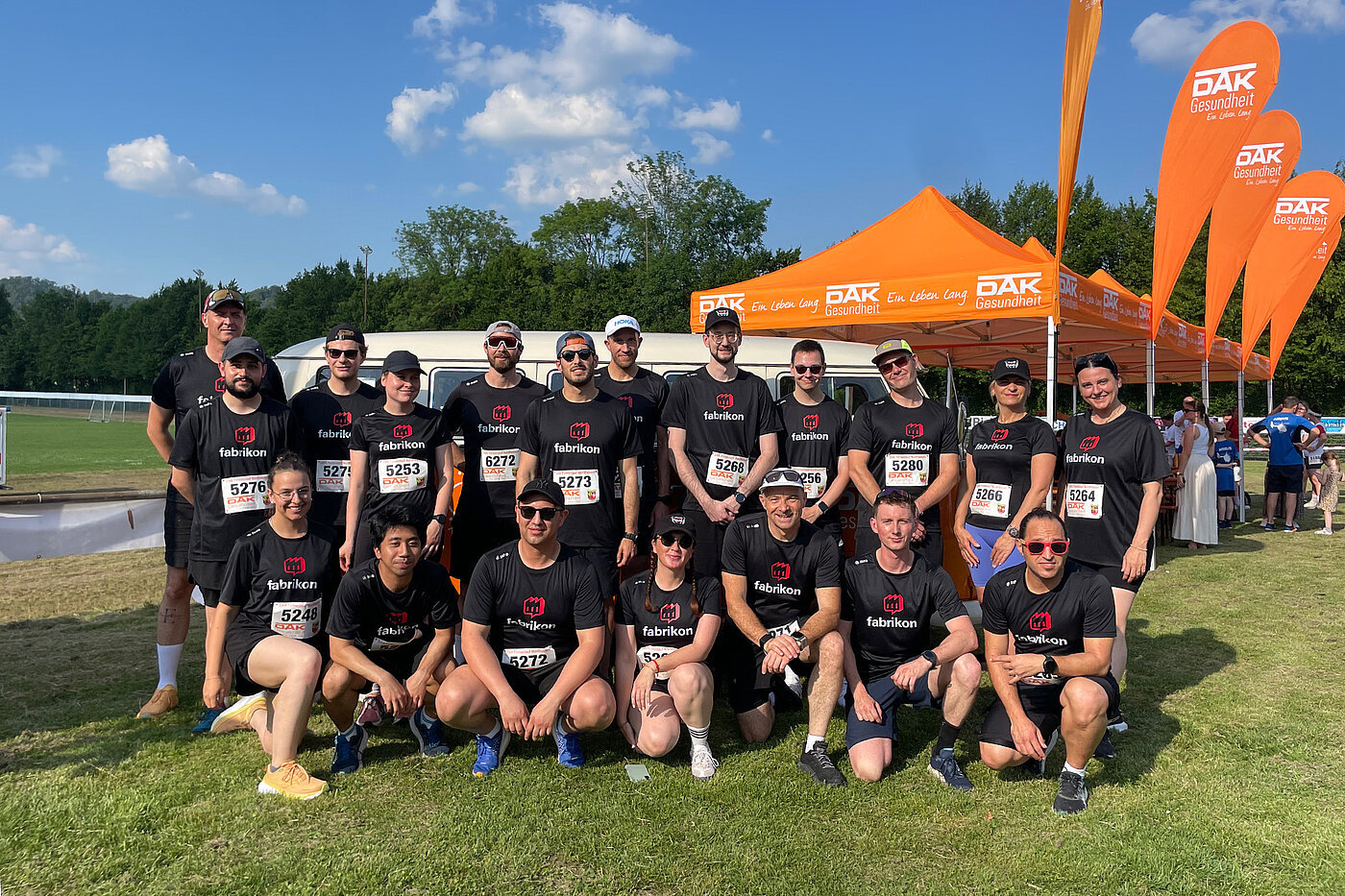 The fabrikon Team fabrikon the DAK Corporate Run in North Hesse