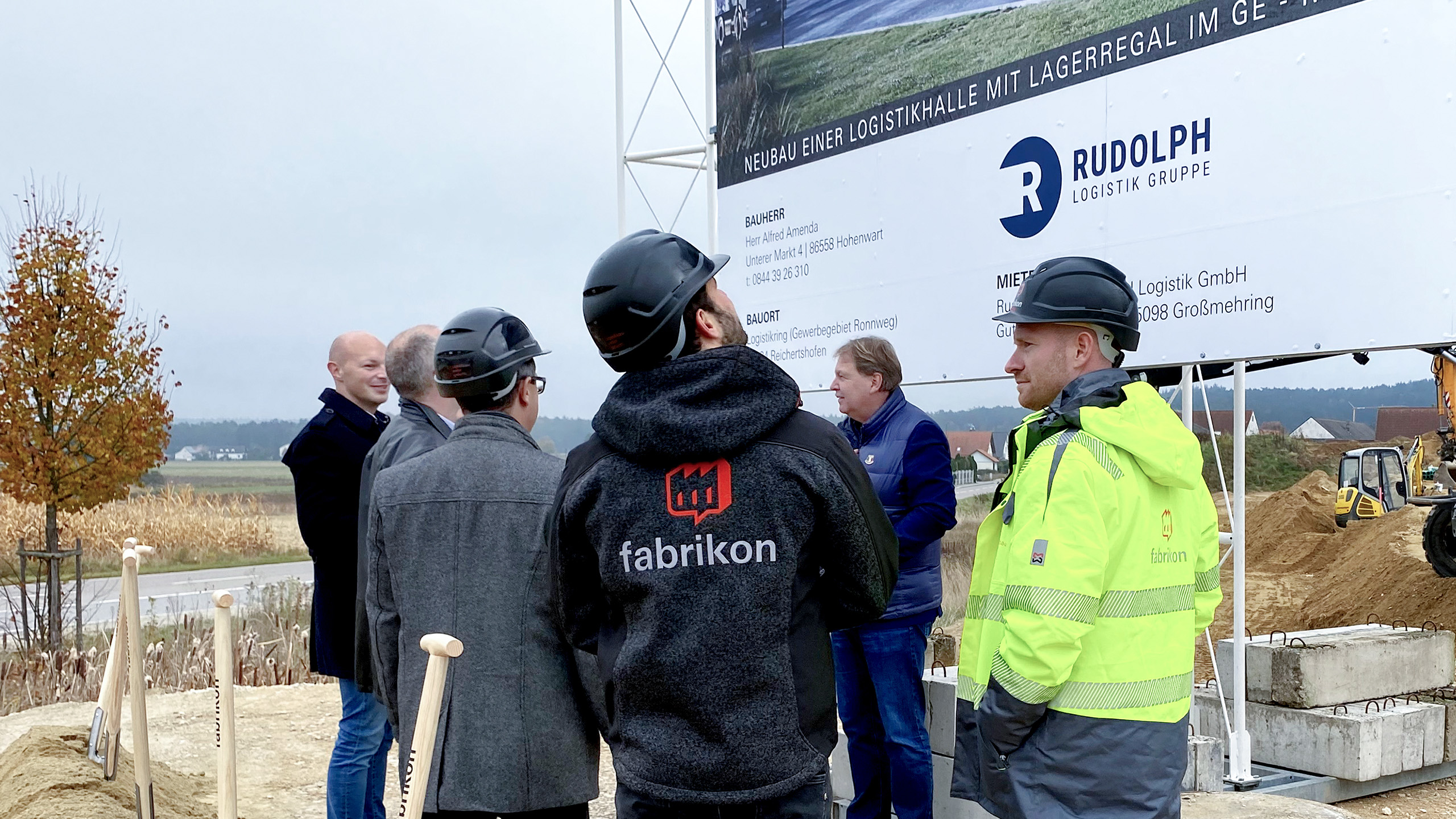 Spatenstich am Logistikring im Gewerbegebiet Ronnweg