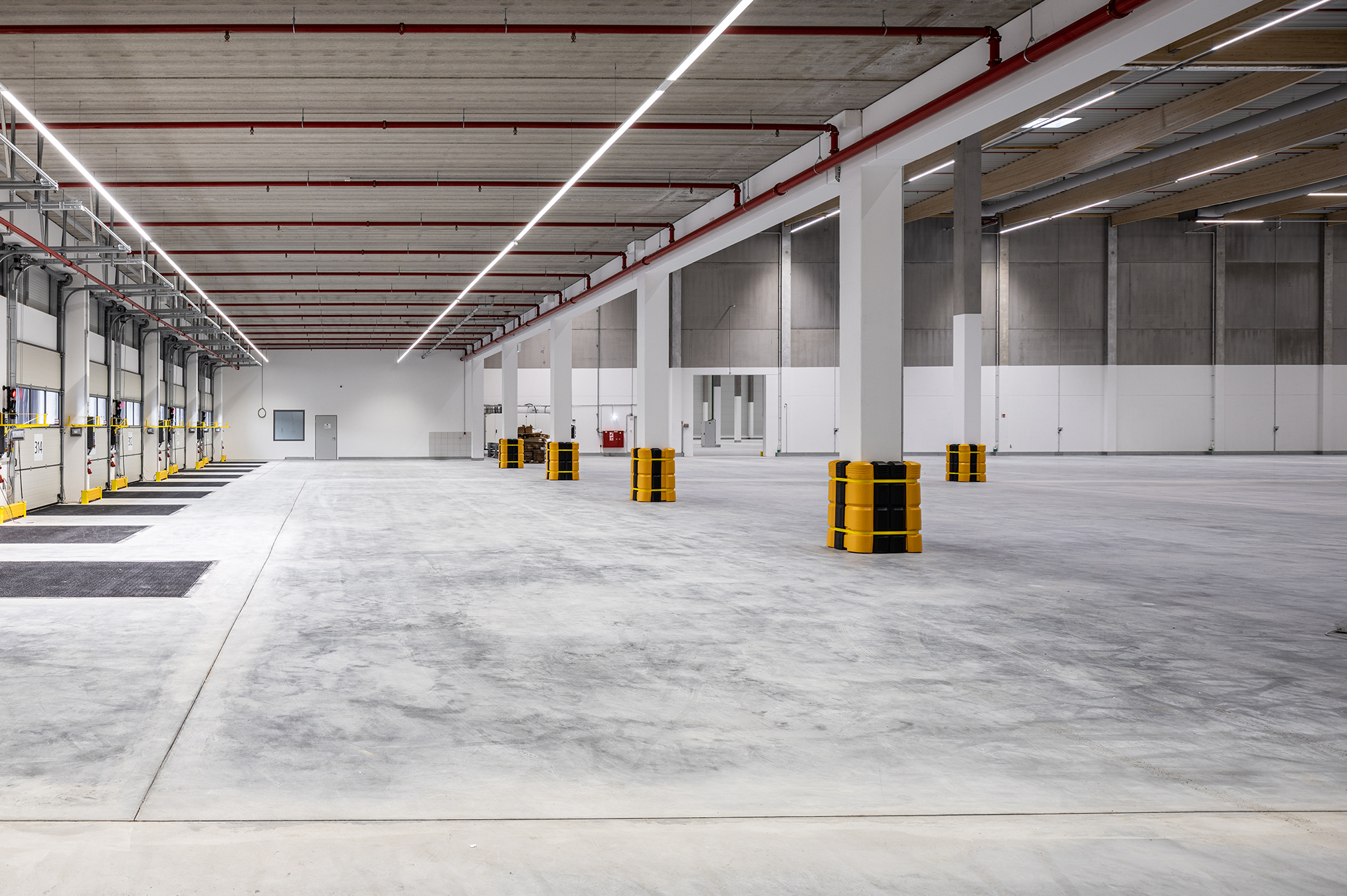 Blick auf einen der drei Überladebereiche von innen