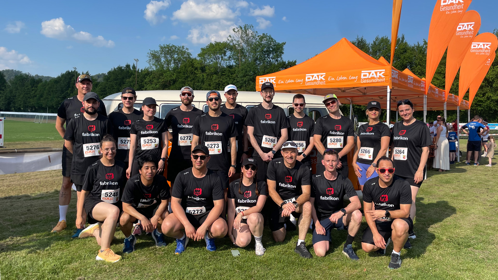 The fabrikon Team fabrikon the DAK Corporate Run in North Hesse