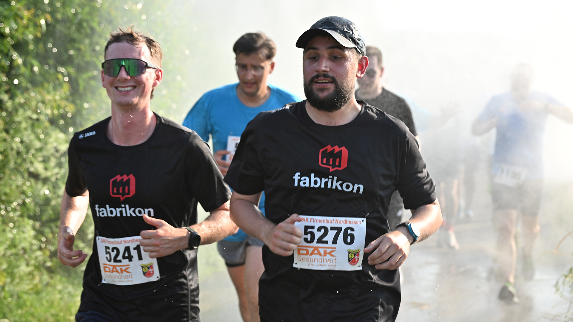 Eike and Leonhard for Team fabrikon the DAK Company Run